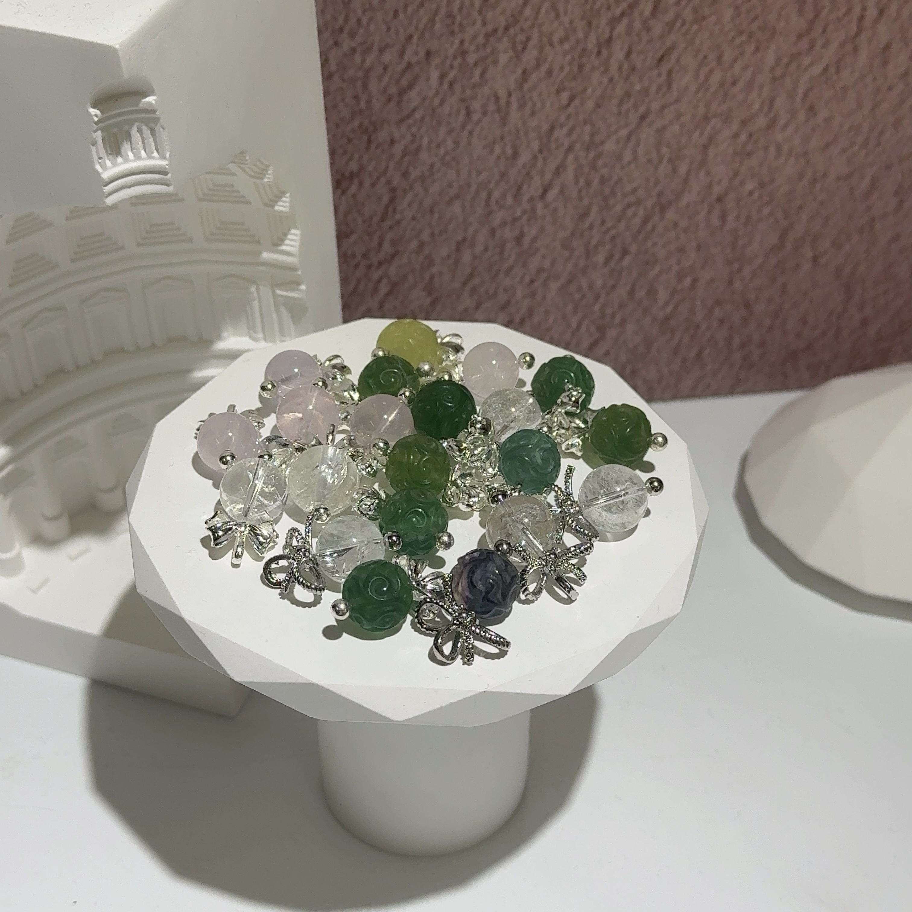 蝴蝶結單珠吊墜（可換珠款）