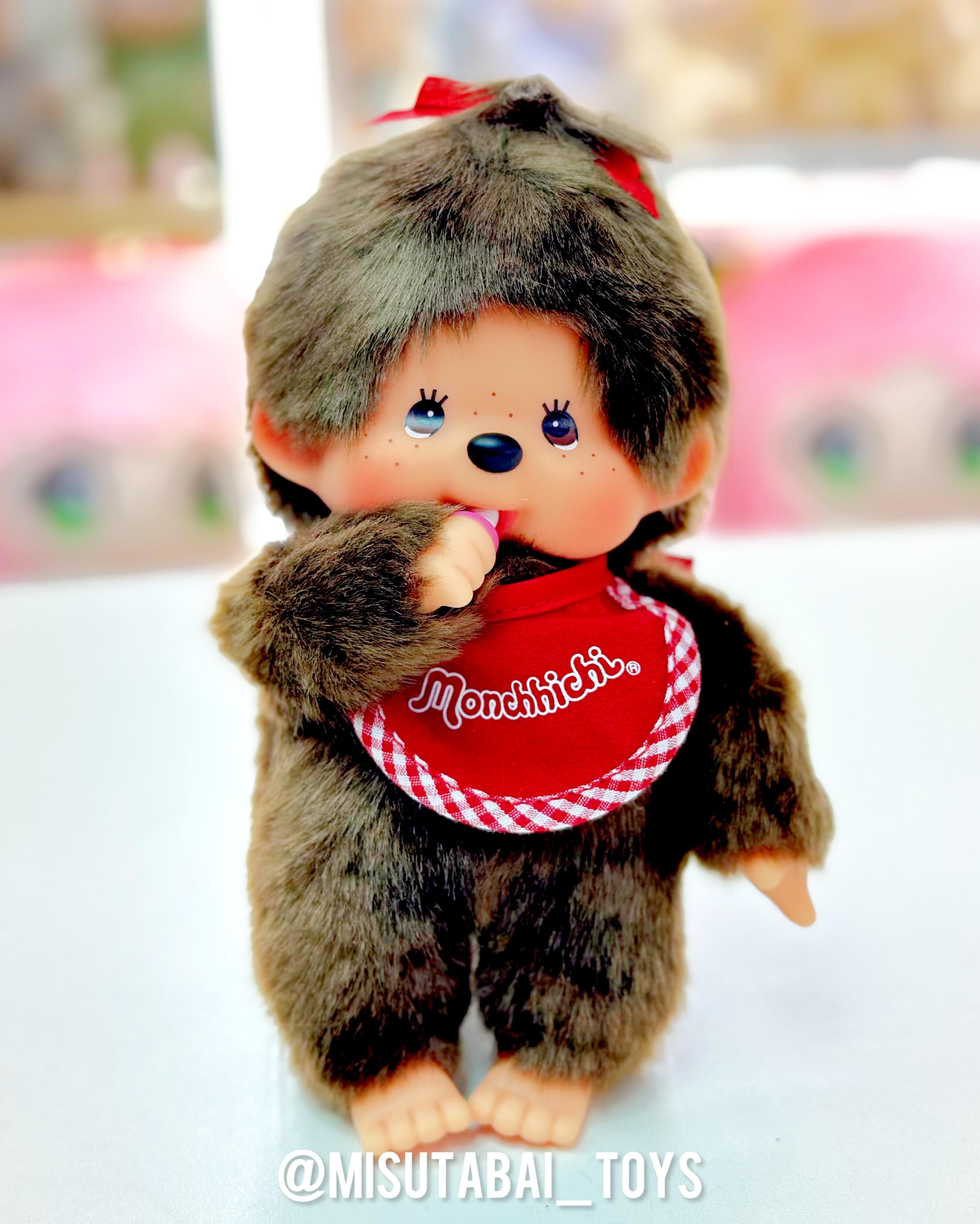 Monchhichi Premium Standard Girl's Plush Toy (S) Brown