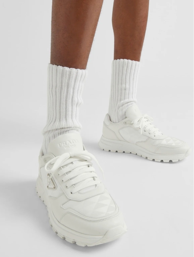 Prada 白色 男裝 休閒鞋 sneaker