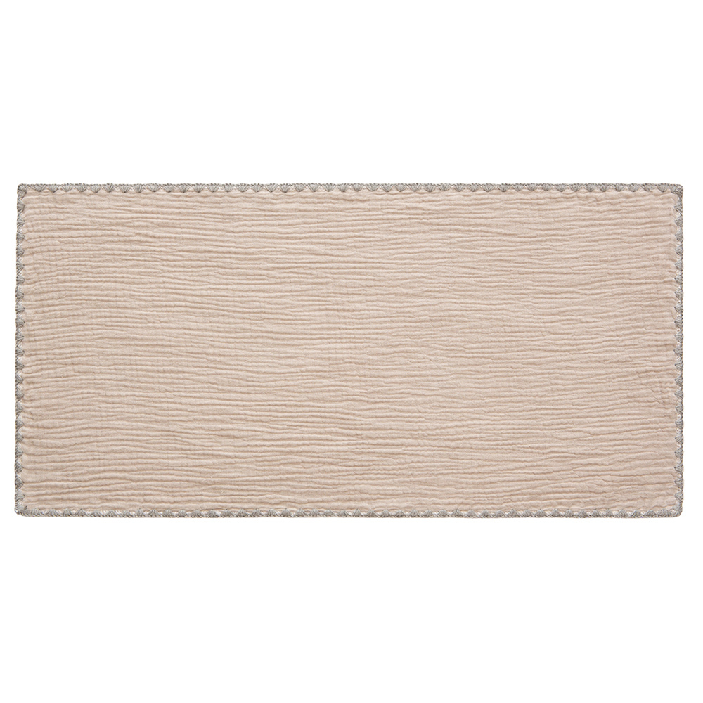 gunite 極緻棉柔美系列-紗布嬰兒枕頭巾｜透氣快乾30x65cm｜品味灰