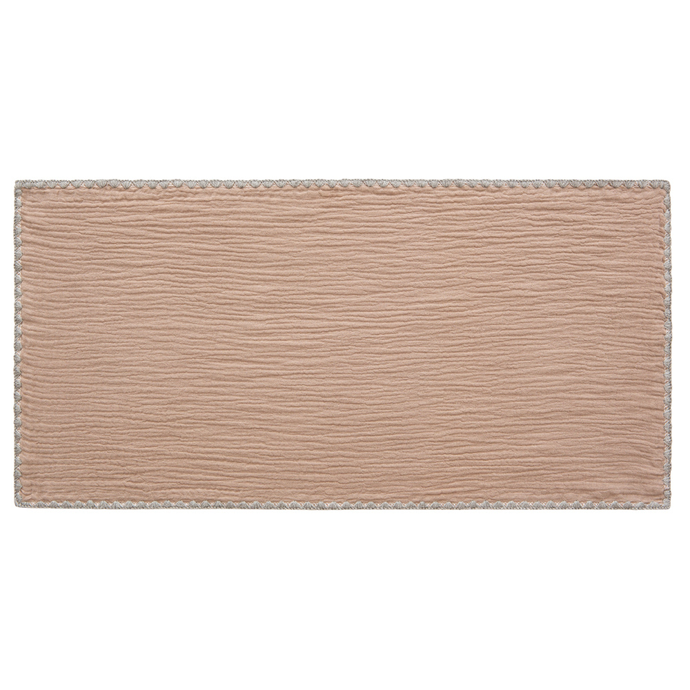 gunite 極緻棉柔美系列-紗布嬰兒枕頭巾｜透氣快乾30x65cm｜品味咖