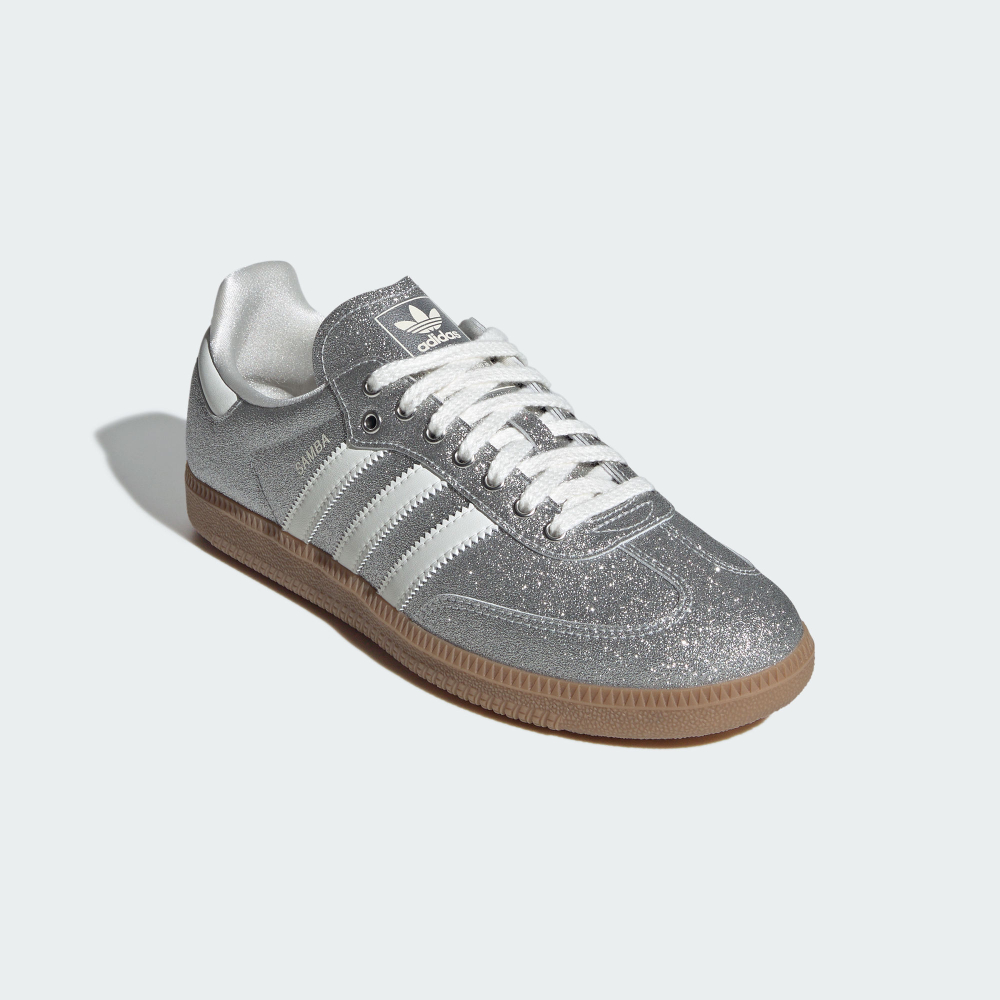 Adidas SAMBA OG 亮粉銀 焦糖底 女款 運動休閒鞋 KI6264