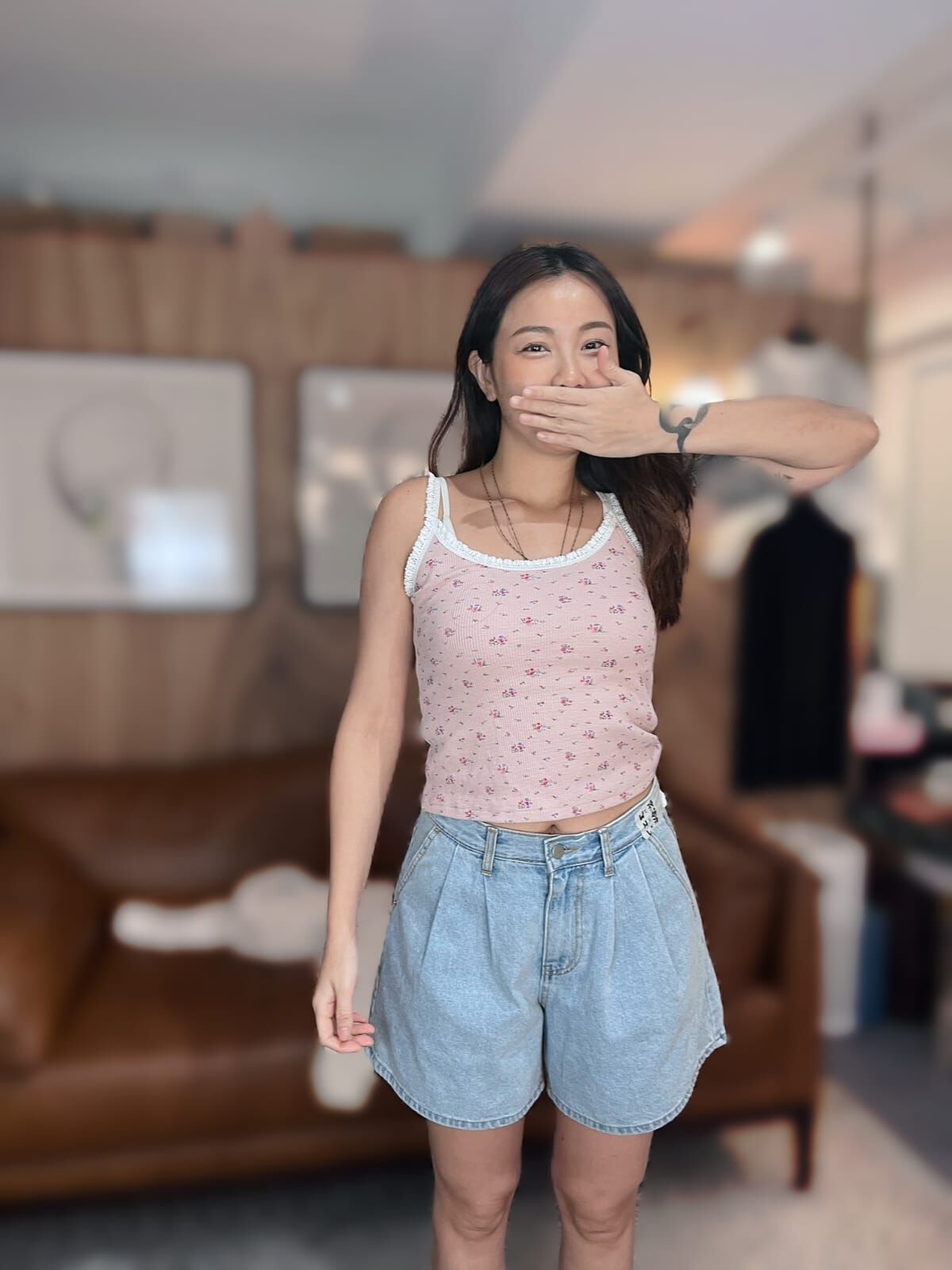 T2 碎花小背心 - 粉紅 *特價* (優惠碼同充值購物金不適用)