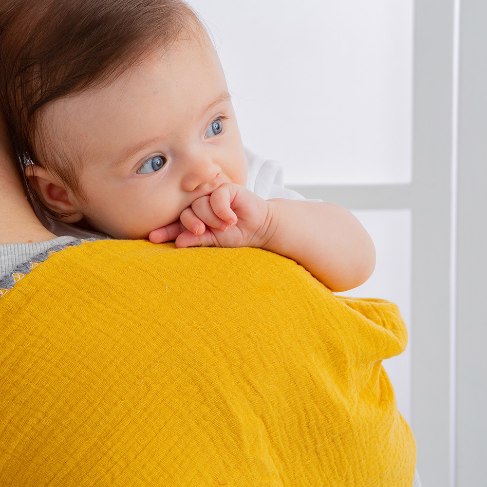 gunite 極緻棉柔美系列-紗布嬰兒枕頭巾｜透氣快乾30x65cm｜多款可選