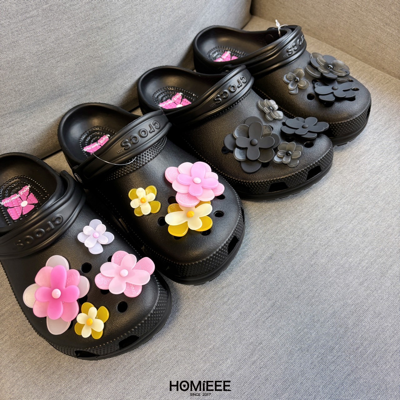Crocs x Mardi Mercredi 克駱格 聯名 小花 洞洞鞋 女鞋 [211769-060]