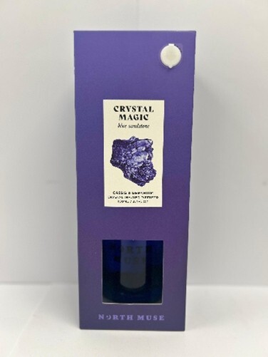 North Muse Crystal Magic Inside Reed Diffuser 100ml - Cassis & Geranium, Blue Sandstone