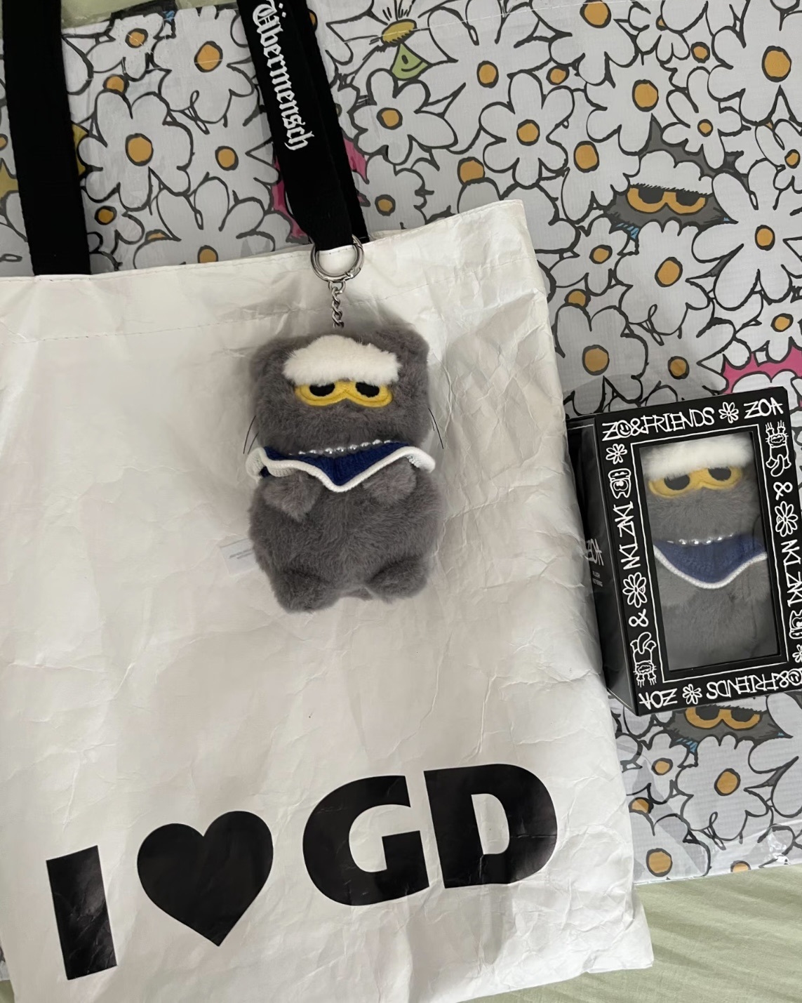 <超扯降價>Zo&friends Zoa G-Dragon GD 權志龍 毛茸茸 灰貓 吊飾