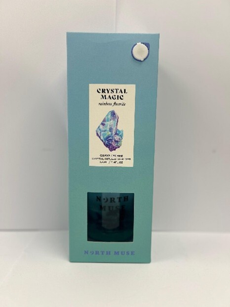 North Muse Crystal Magic Inside Reed Diffuser 100ml - Guava Lychee Rainbow Fluorite