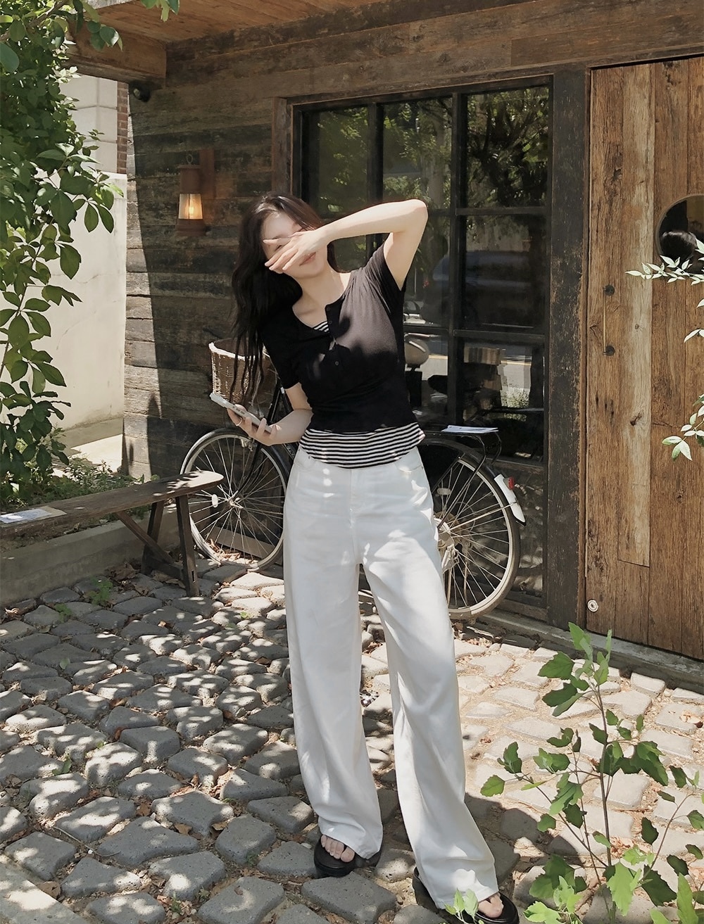 【優惠現貨】韓國拼接Hanley短袖TEE（7色）