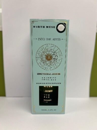 North Muse Scented Reed Diffuser 100ml - Honeysuckle Jasmine, Argonite Crystals