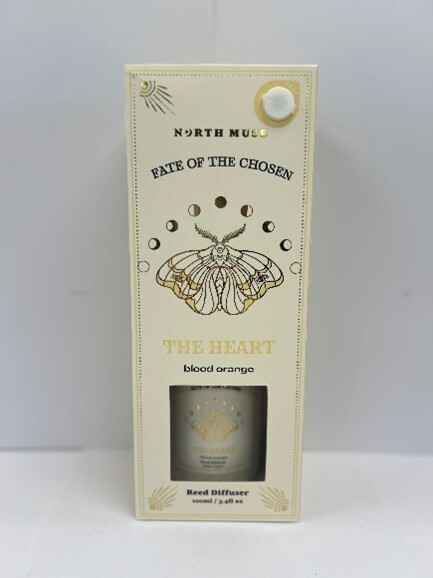 North Muse Fate of the chosen Reed Diffuser 100ml - The Heart, Blood Orange