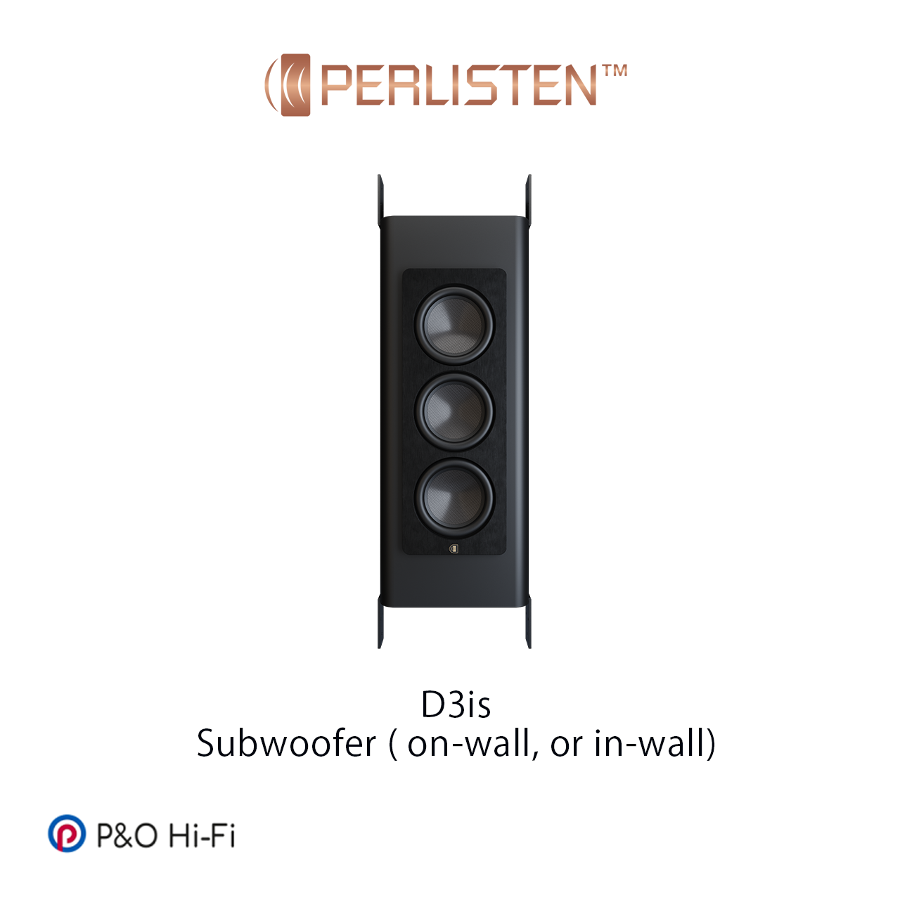 PERLISTEN D3is 超低音喇叭(掛牆或嵌入式)