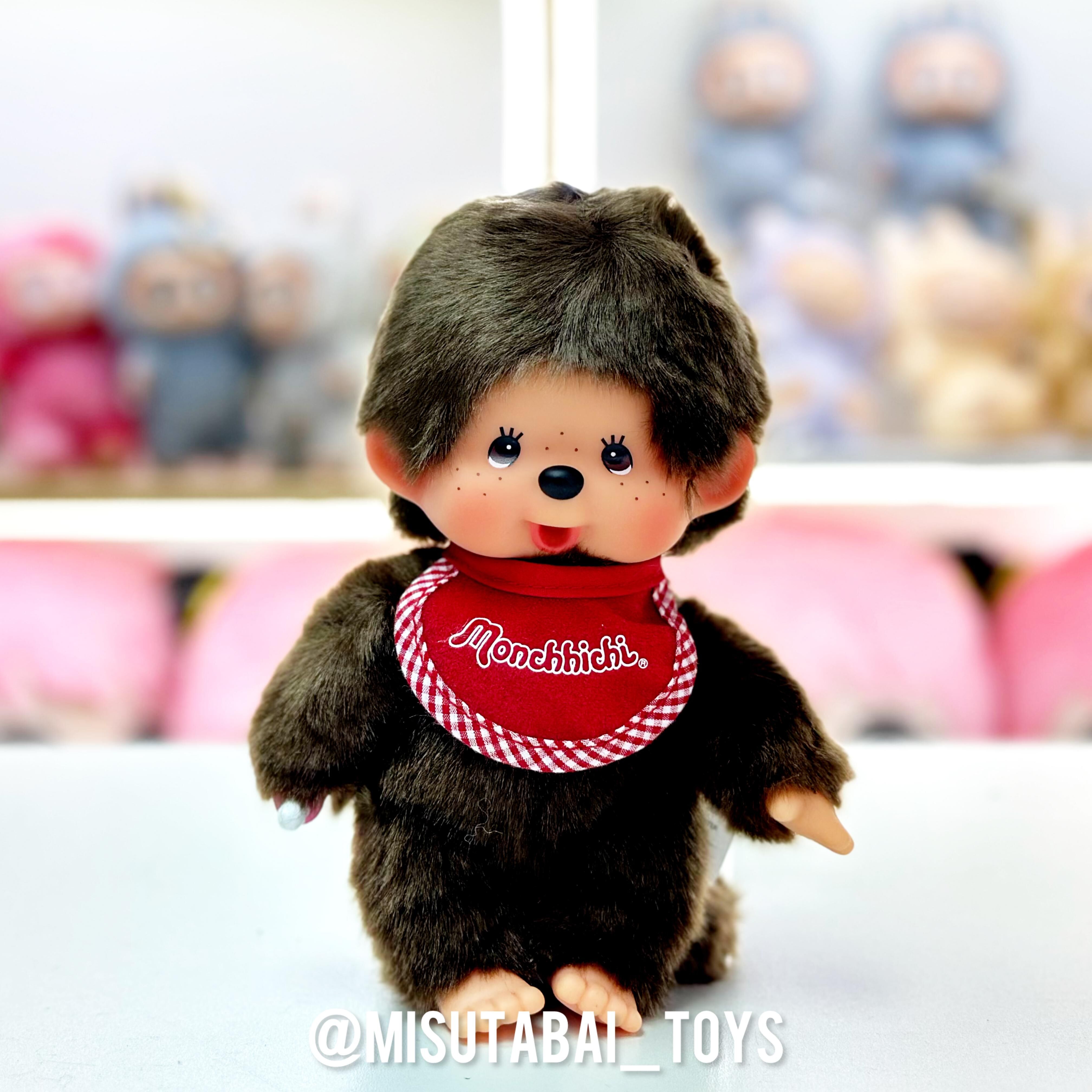 Monchhichi Premium Standard Boy's Plush Toy (S), Brown