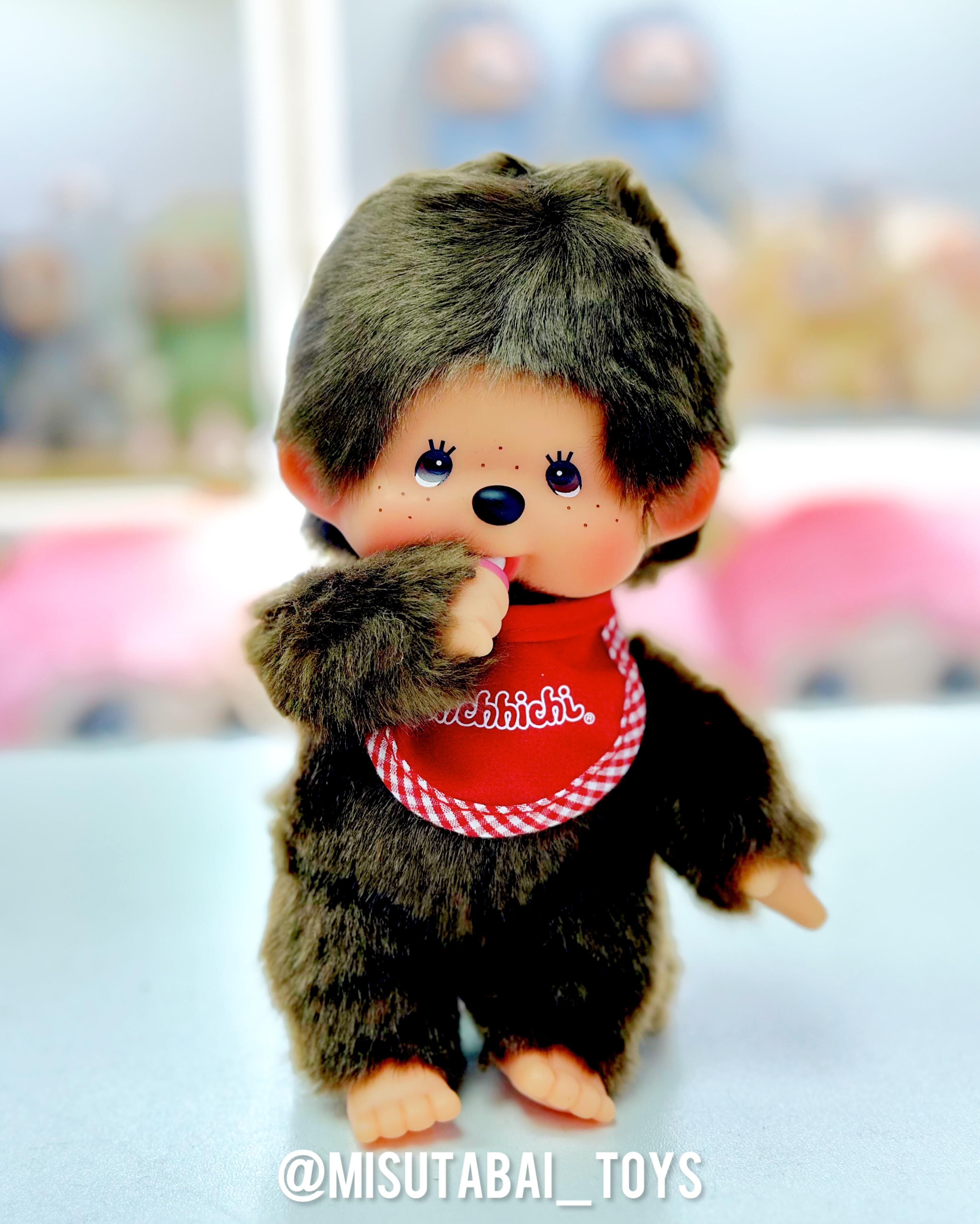 Monchhichi Premium Standard Boy's Plush Toy (S), Brown