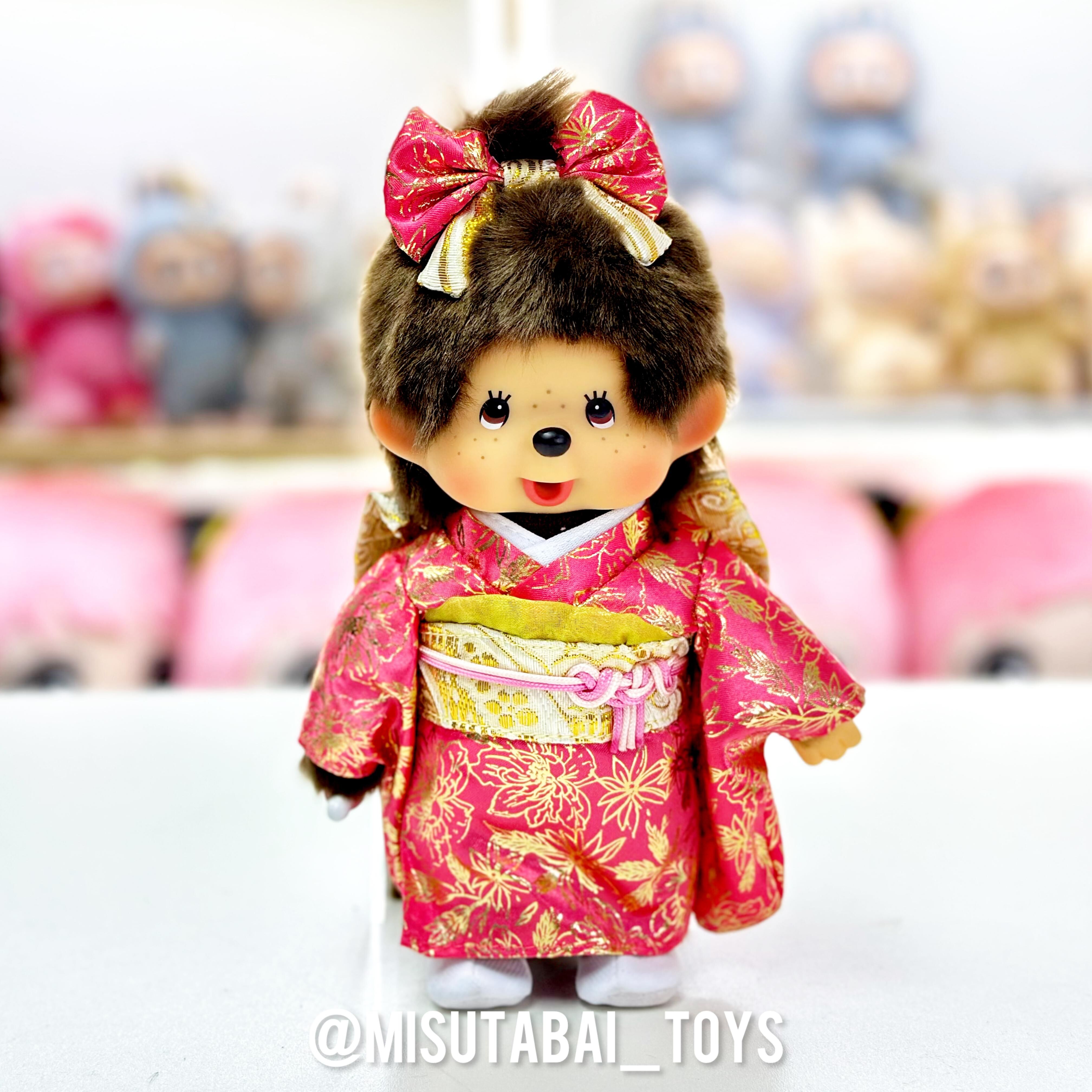 Monchhichi Girl's Family Crested Hakama Plush Toy