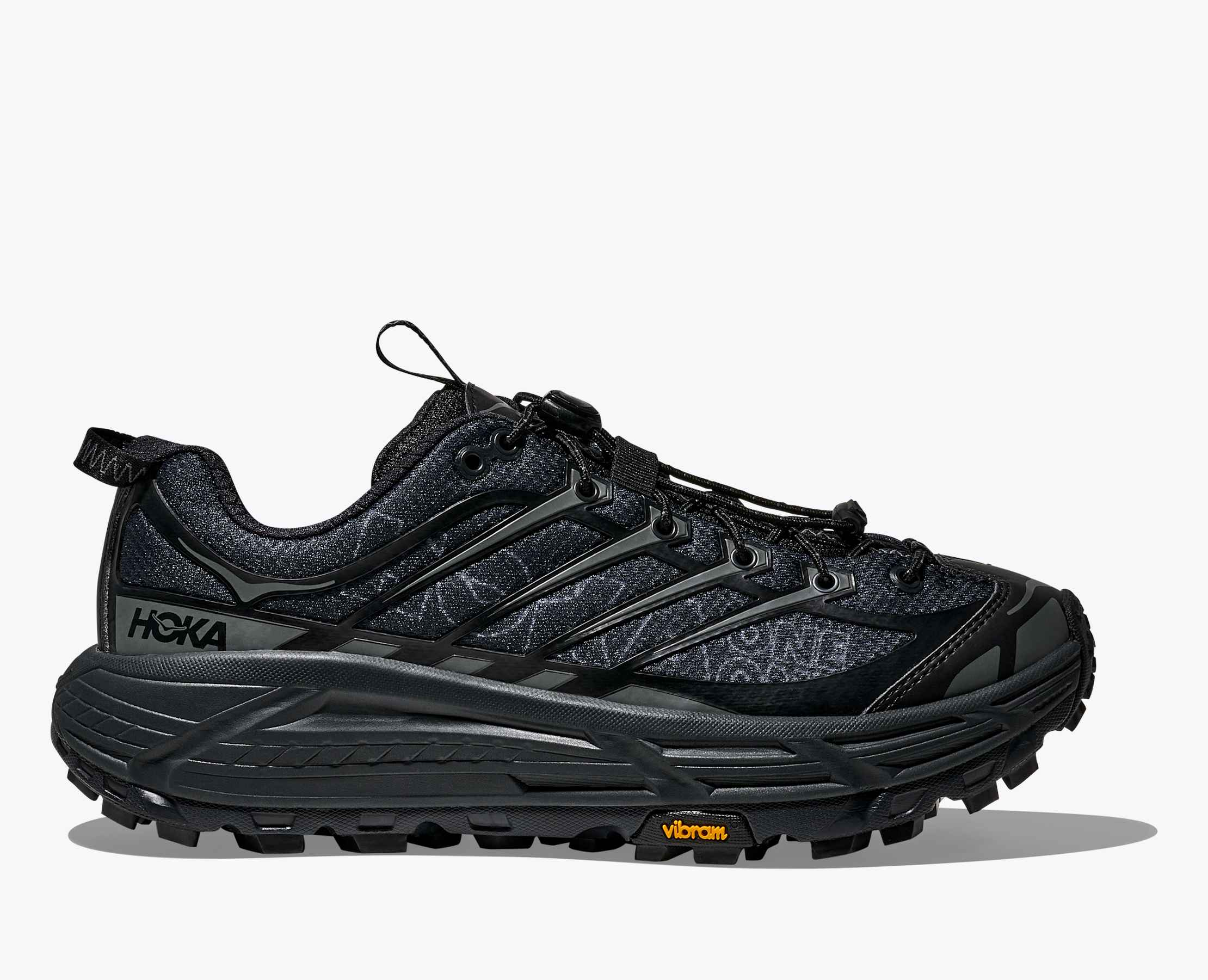 HOKA ONE ONE U Mafate Three2 Wordmark 越野鞋 中性款 黑