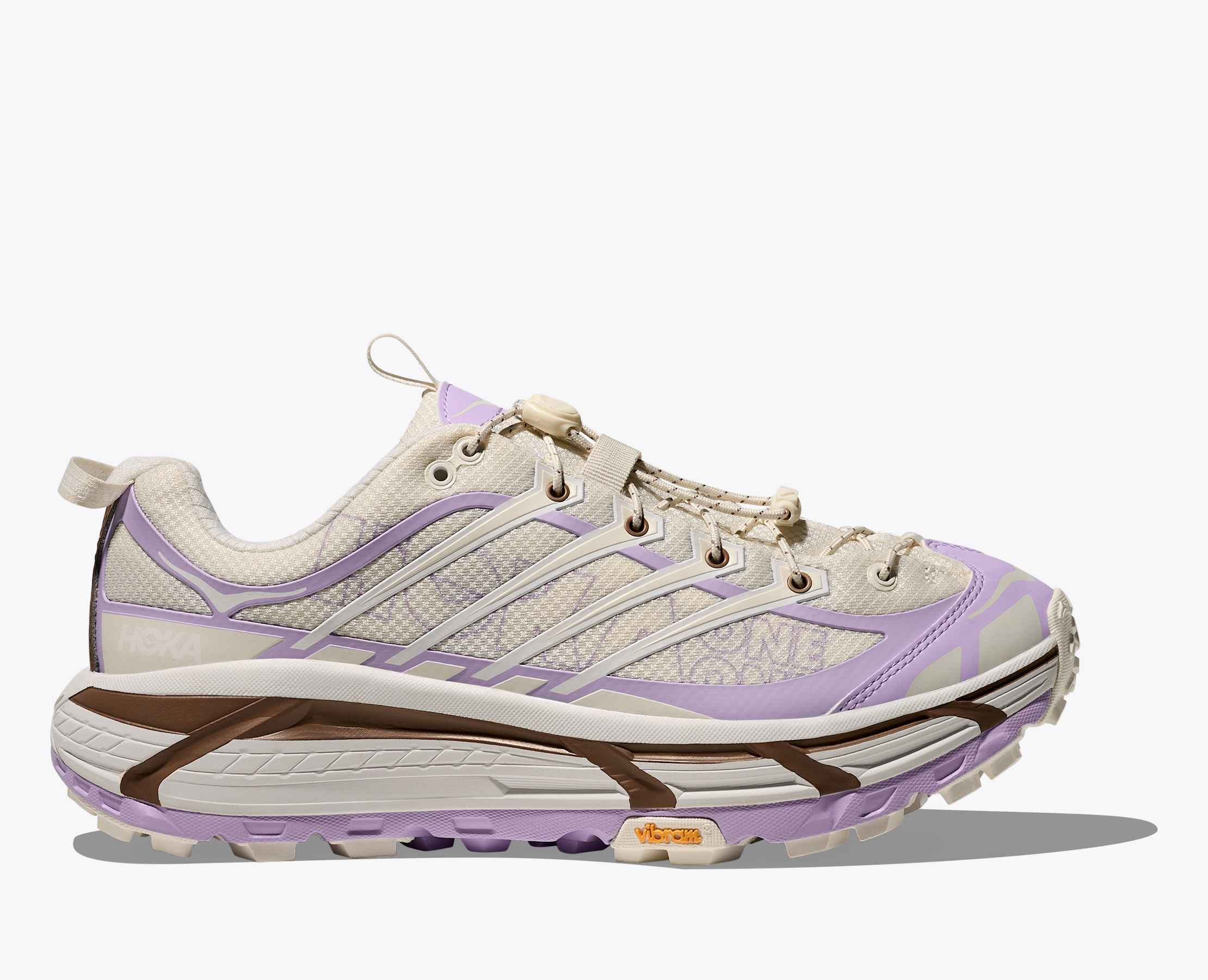 HOKA ONE ONE U Mafate Three2 Wordmark 越野鞋 中性款 白 / 紫