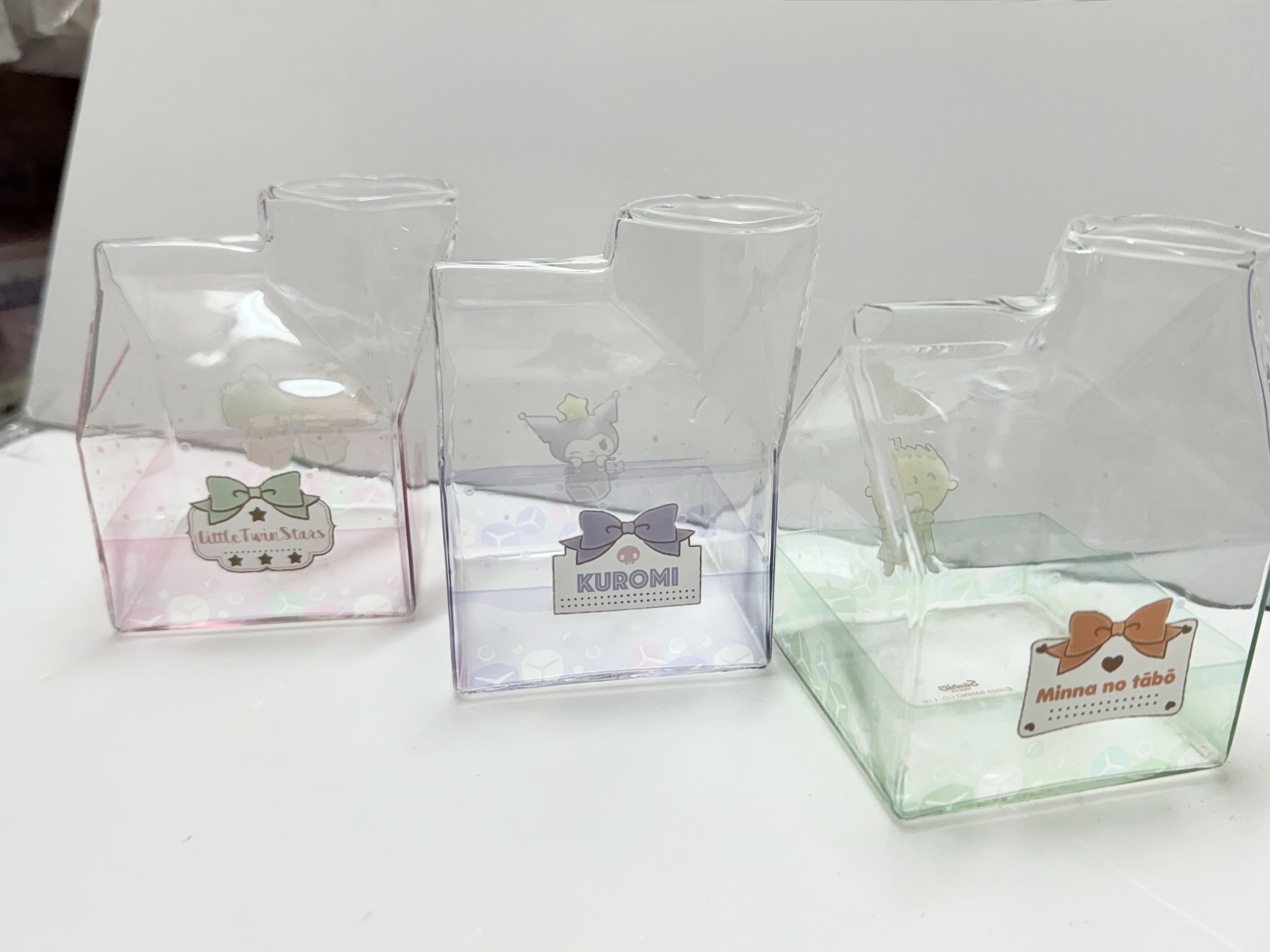 Sanrio 牛奶造型 玻璃杯