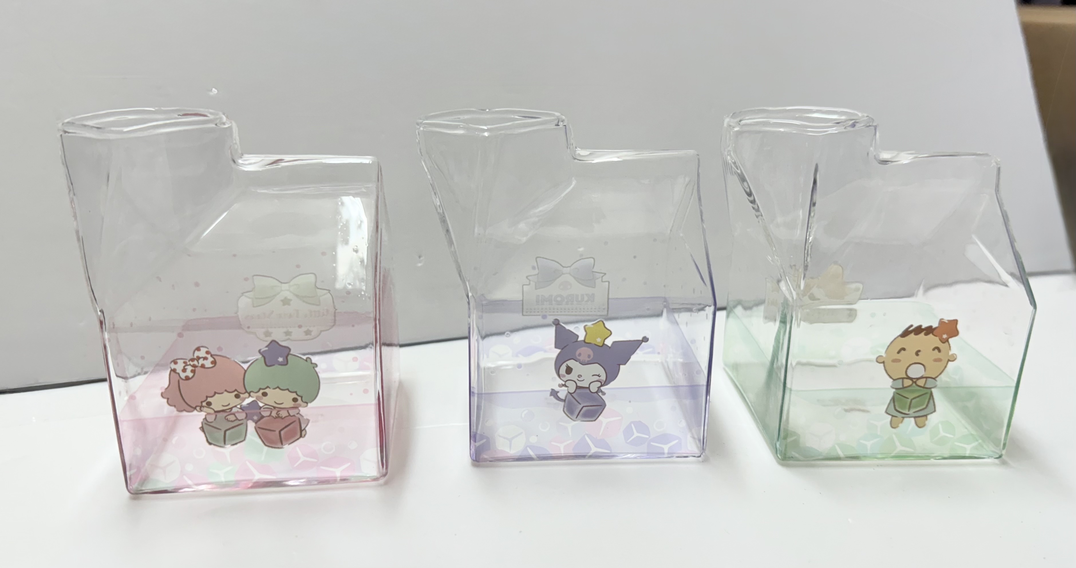 Sanrio 牛奶造型 玻璃杯