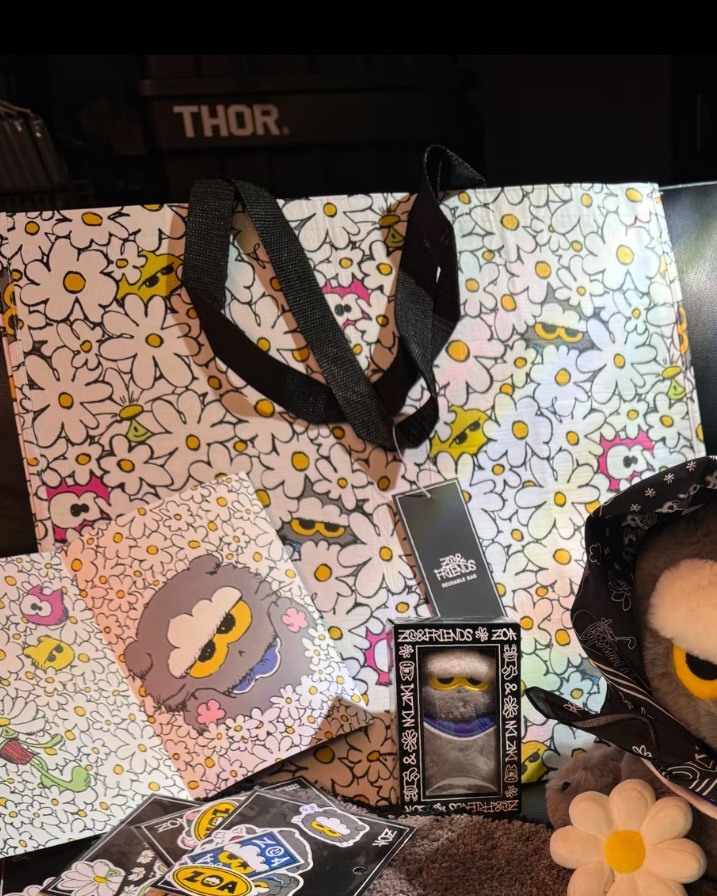 <權志龍快閃最速到貨!>Zo&friends Zoa G-Dragon GD 權志龍 灰貓 雛菊 環保袋