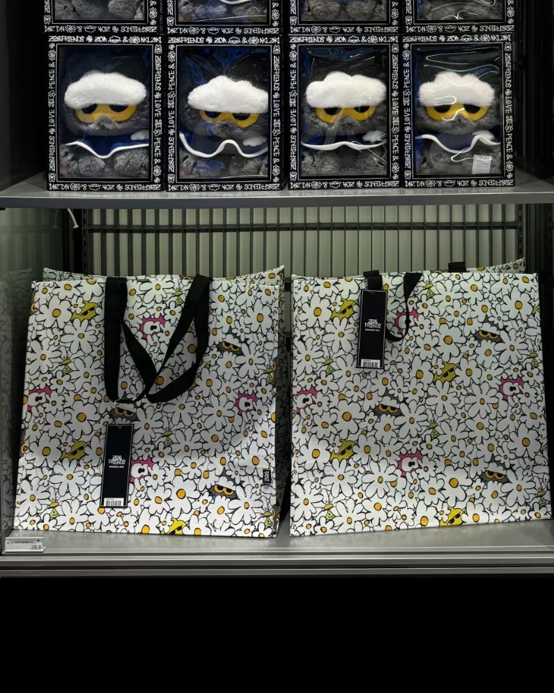 <權志龍快閃最速到貨!>Zo&friends Zoa G-Dragon GD 權志龍 灰貓 雛菊 環保袋