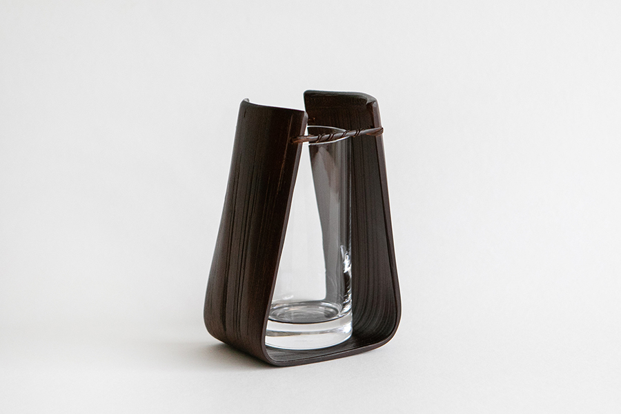 公長齋小菅 - 真竹花器 / 咖啡