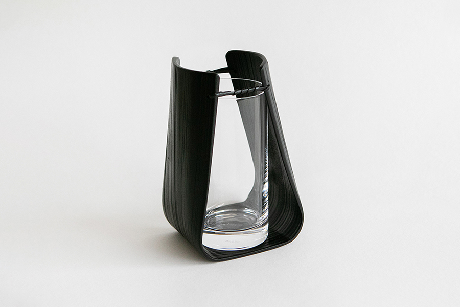 公長齋小菅 - 真竹花器 / 黑