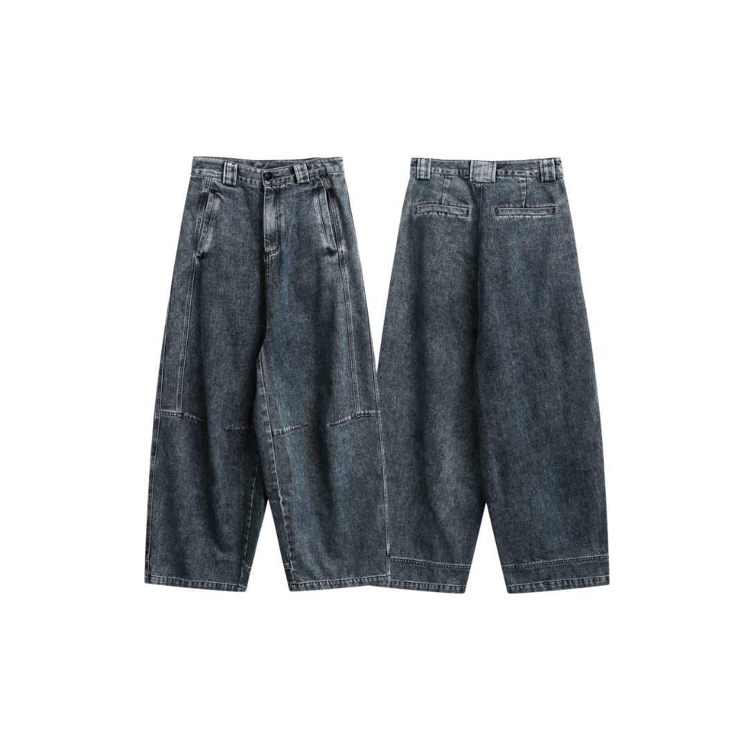 OurPick Heavy Washed Scimitar Jeans 重工水洗闊腿牛仔褲