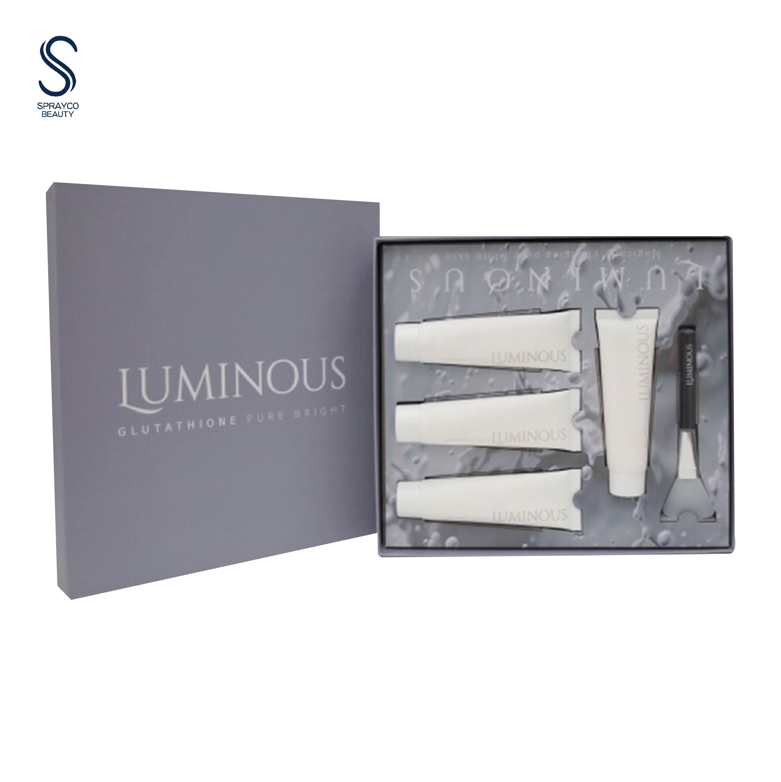 【LUMINOUS 穀胱甘肽水光撕拉面膜 (一盒60ML*4支+ 掃】
