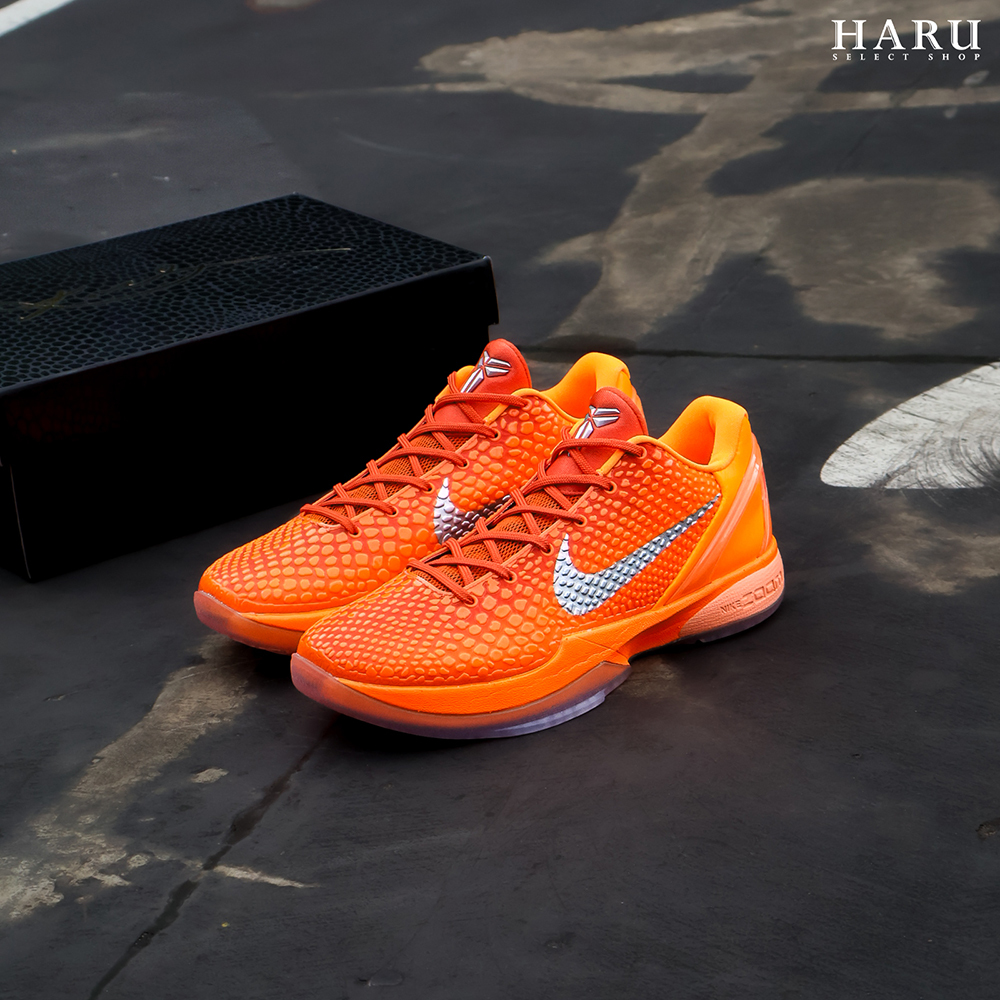 Nike Kobe 6 Protro Total Orange WNBA 全橘色 橙色/銀勾 水晶底 實戰籃球鞋 IH1871-800