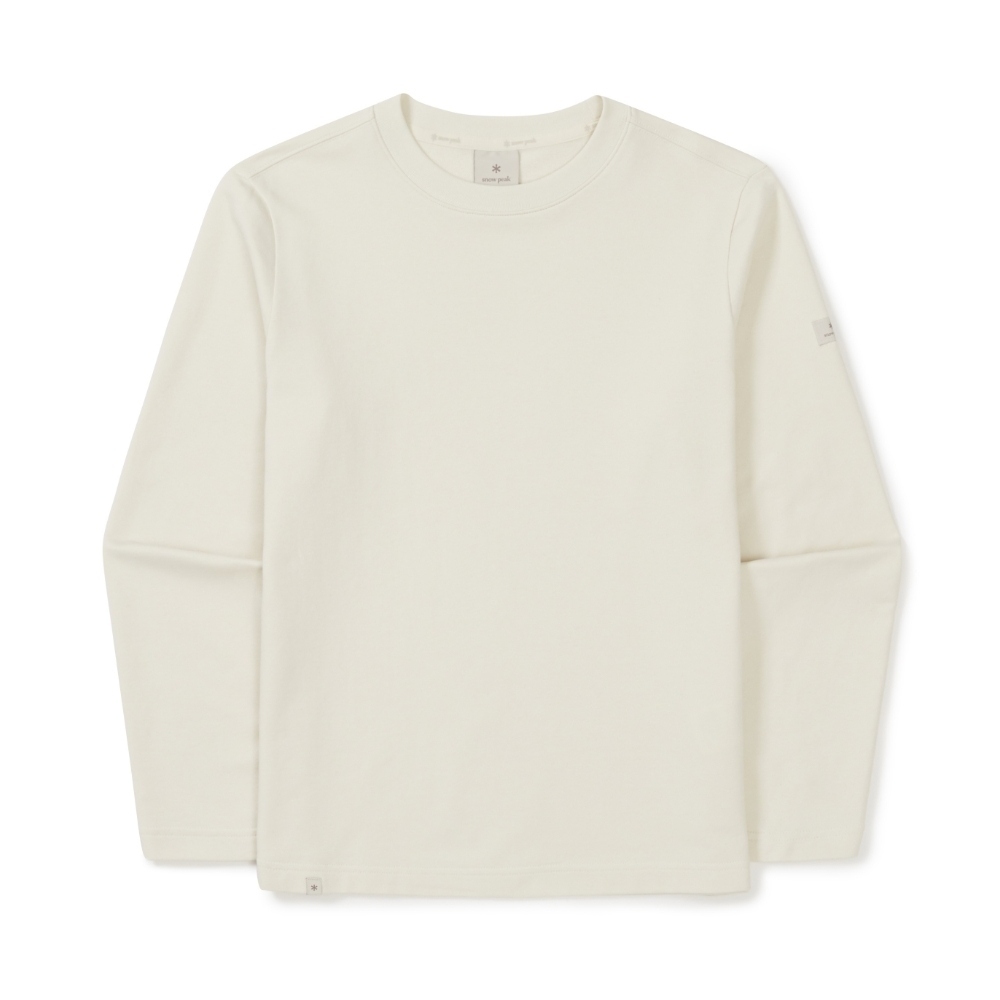 【代購】Snow Peak 雪諾必克 女 Basic Logo 臂貼布 長袖 衛衣 大學T S25FWF-TL11