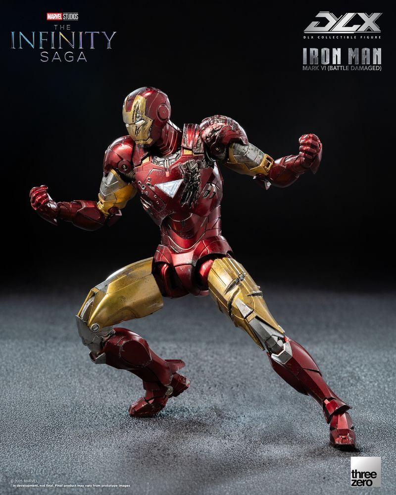 [訂金]香港本地包郵 Threezero: DLX Iron Man Mark 6 (Battle Damaged) - The Infinity Saga