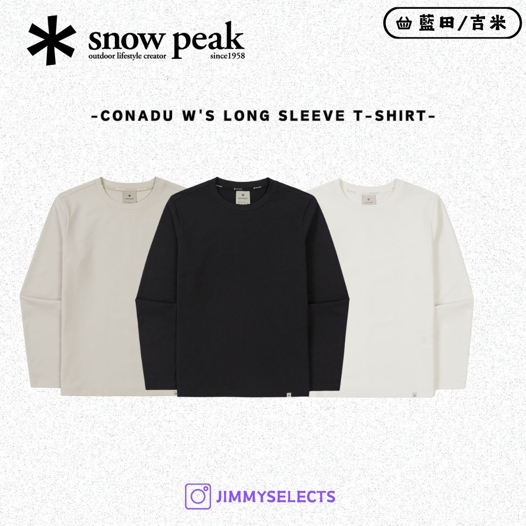 【代購】Snow Peak 雪諾必克 女 Conadu 長袖 衛衣 大學T  S25FWF-TL25