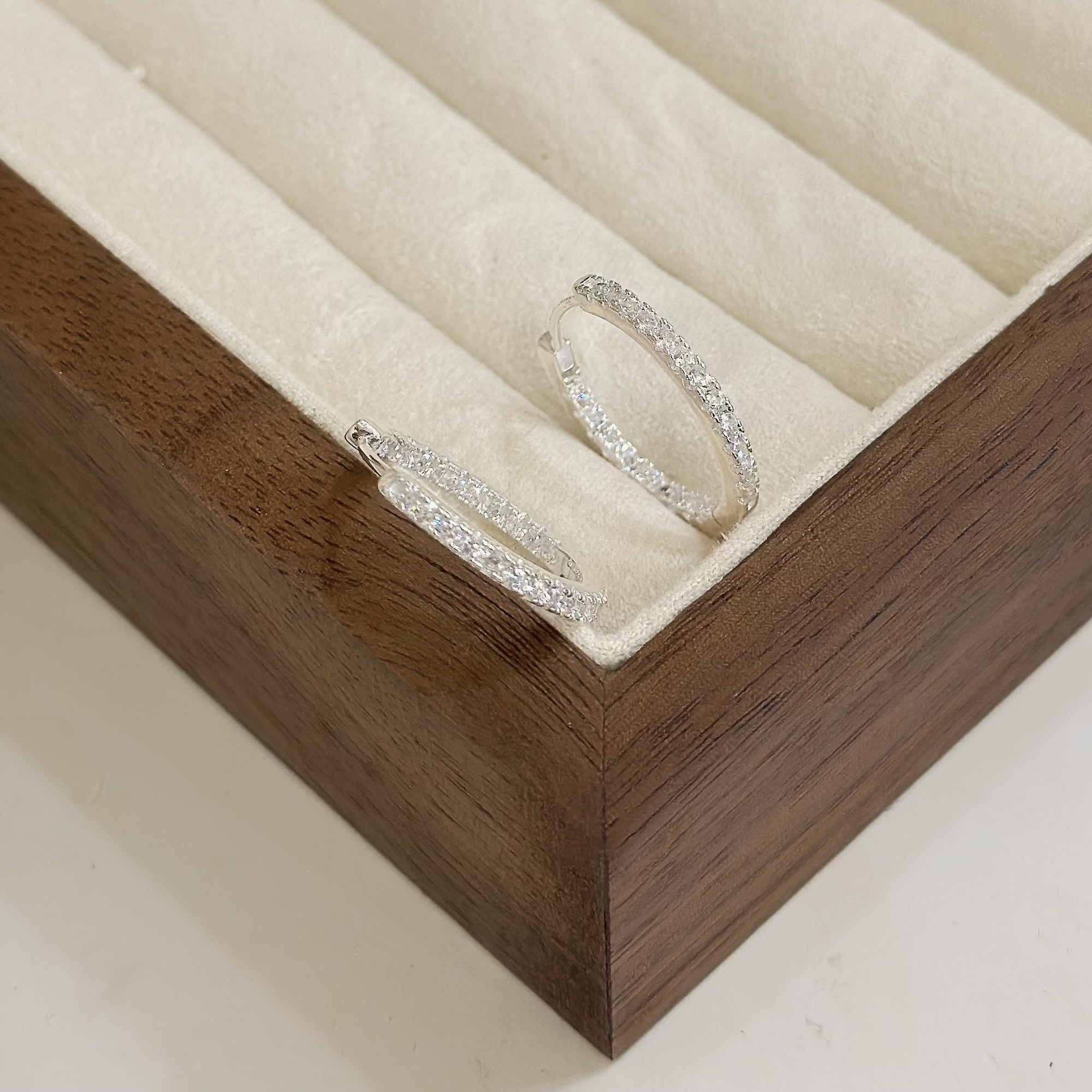 K121內外圈排鑽大圈純銀易扣