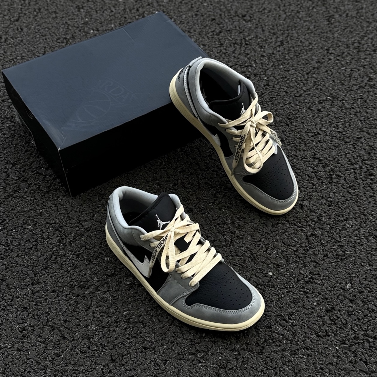 NIKE AIR JORDAN 1 LOW SE 黑灰 麂皮 喬丹 耐吉 男鞋 HQ2010-012