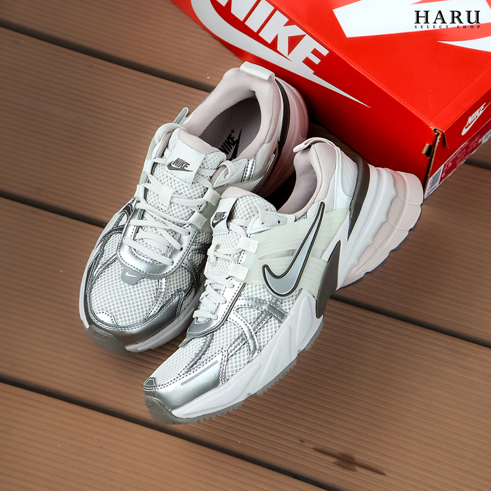 NIKE V2K RUN Platinum Tint Summit Cave Stone S 銀灰色/淡粉 厚底增高 老爹鞋 女生復古慢跑休閒鞋 FD0736-010