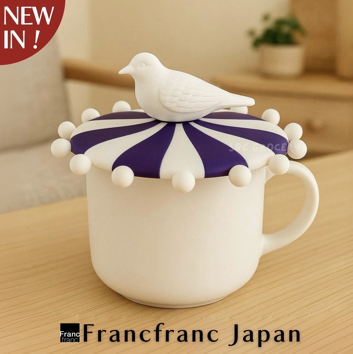 【24H出貨】日本Francfranc 馬戲團白鴿杯蓋