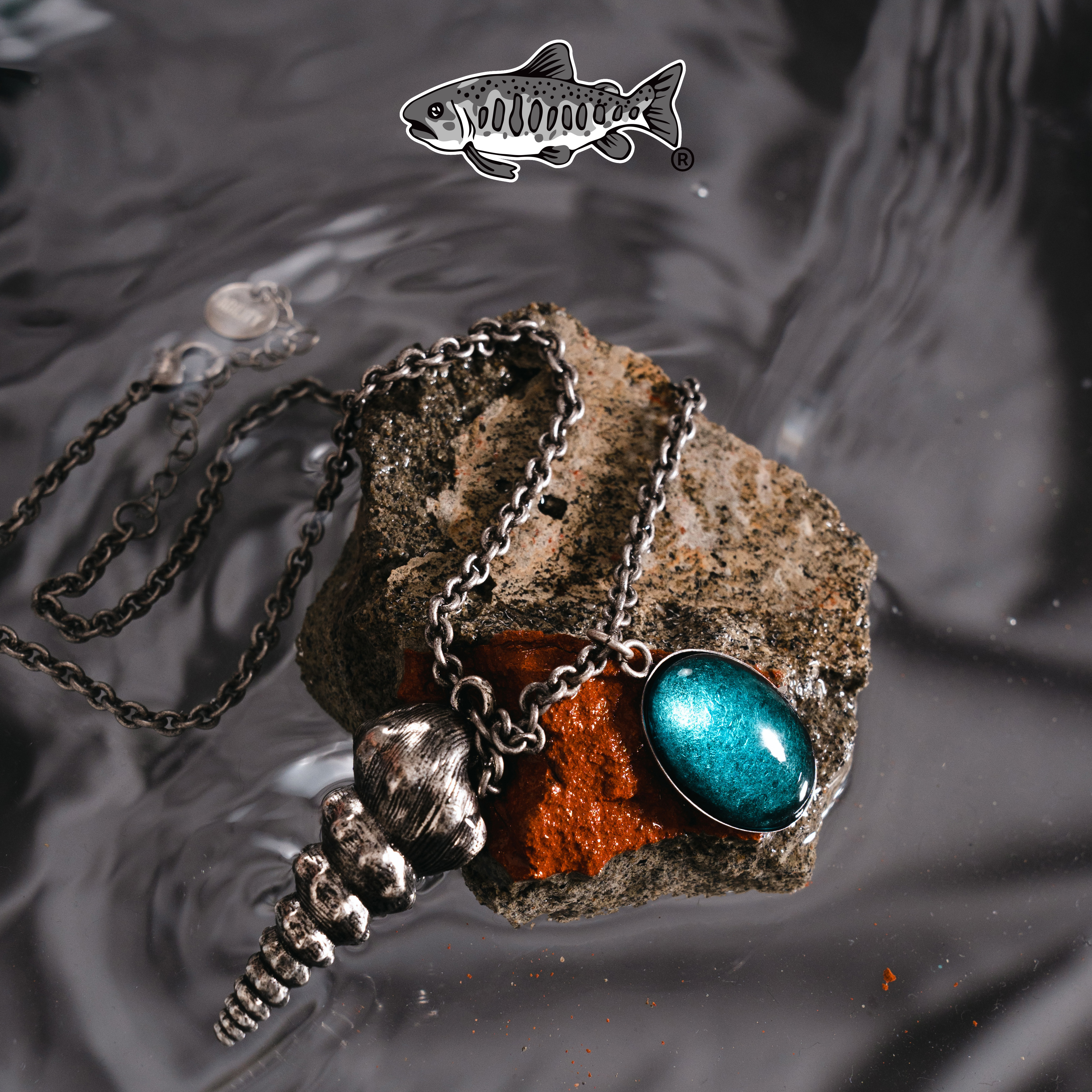 AGILITY Cerith Gem Necklace 燒酒螺 圓石項鍊 [AC0]