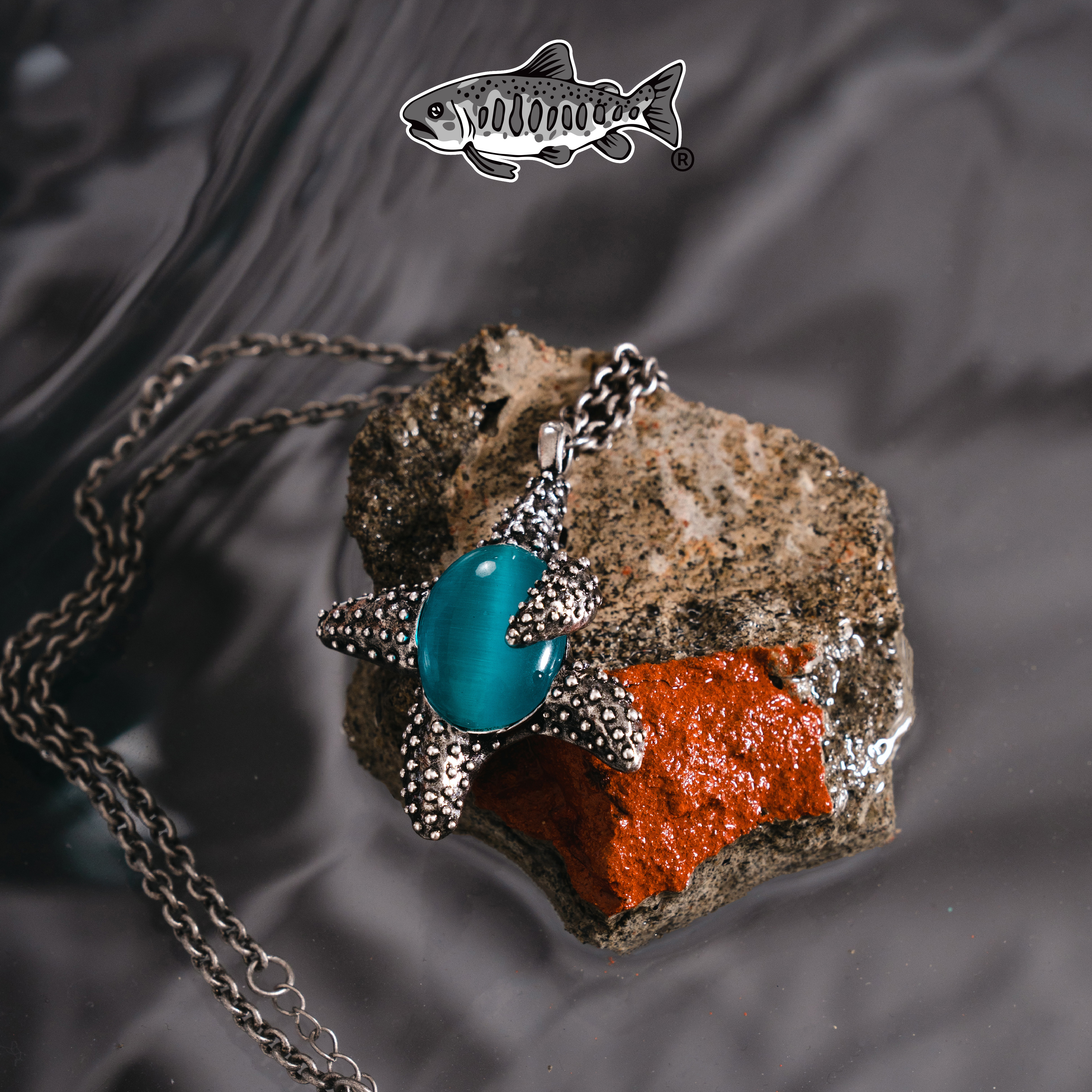 AGILITY Starfish Gem Necklace 海星圓石 項鍊 [AC1]