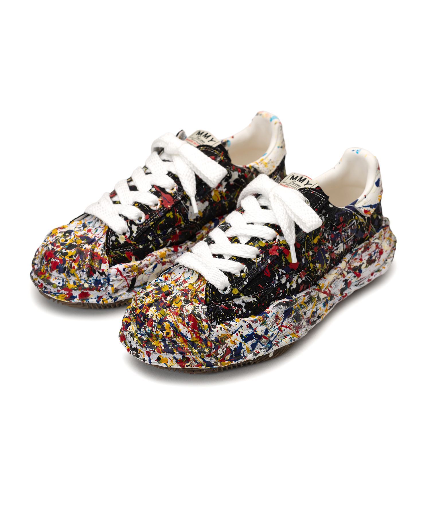 [現貨] MIHARA YASUHIRO BLAKEY OG Sole Sputtering Paint Canvas Low Sneaker Black | A14FW738