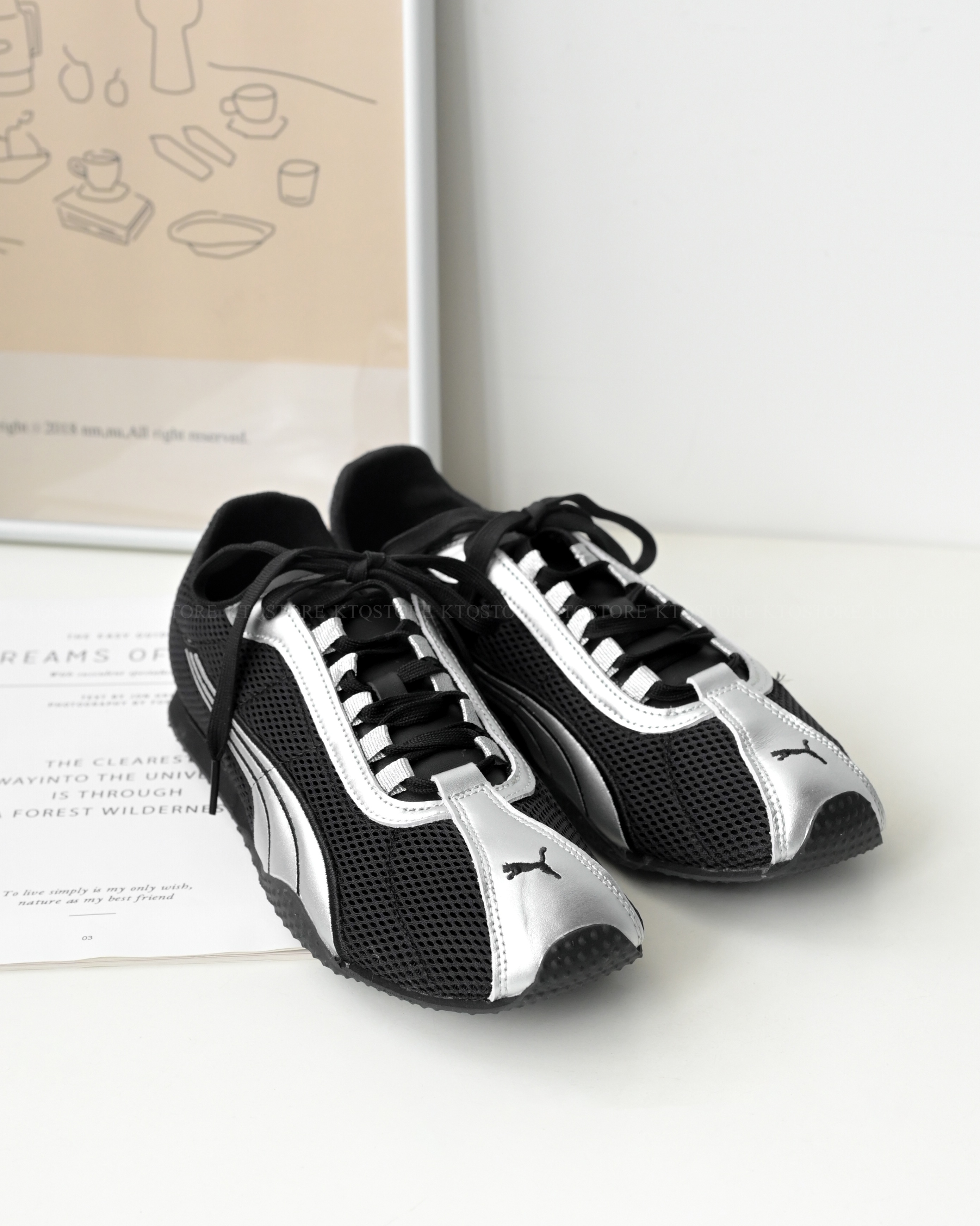 KTQ STORE ‧ Puma H-Street "Silver Black" 銀黑 薄底鞋 403692-02