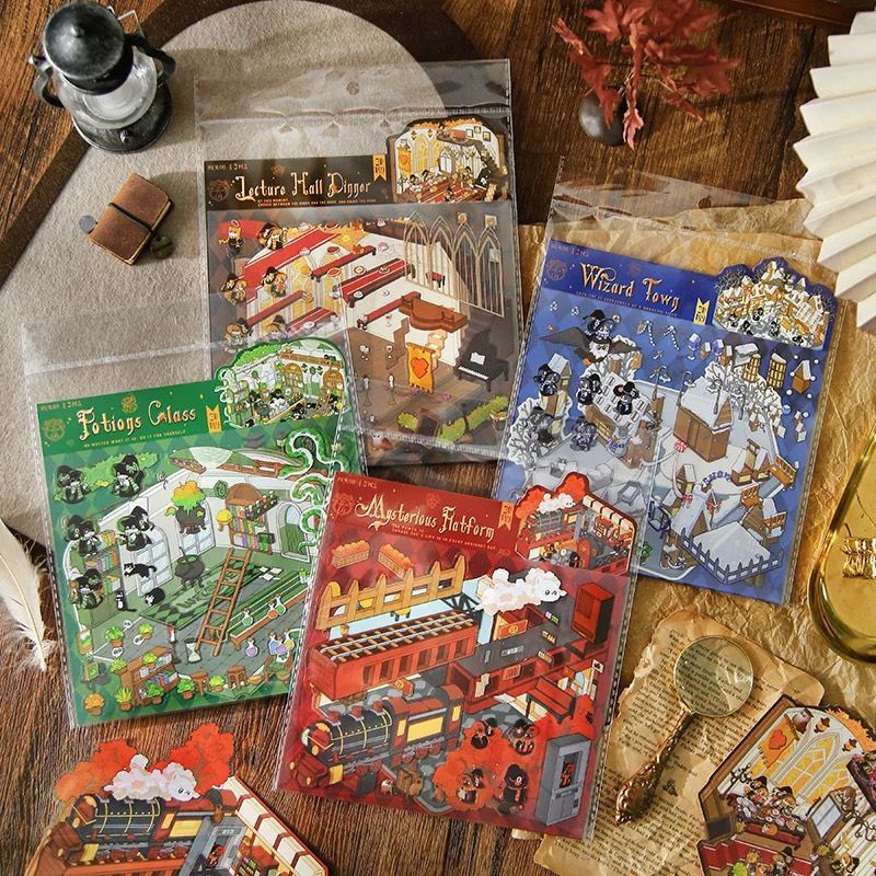 Muroo Series Ancient Scenery Sticker