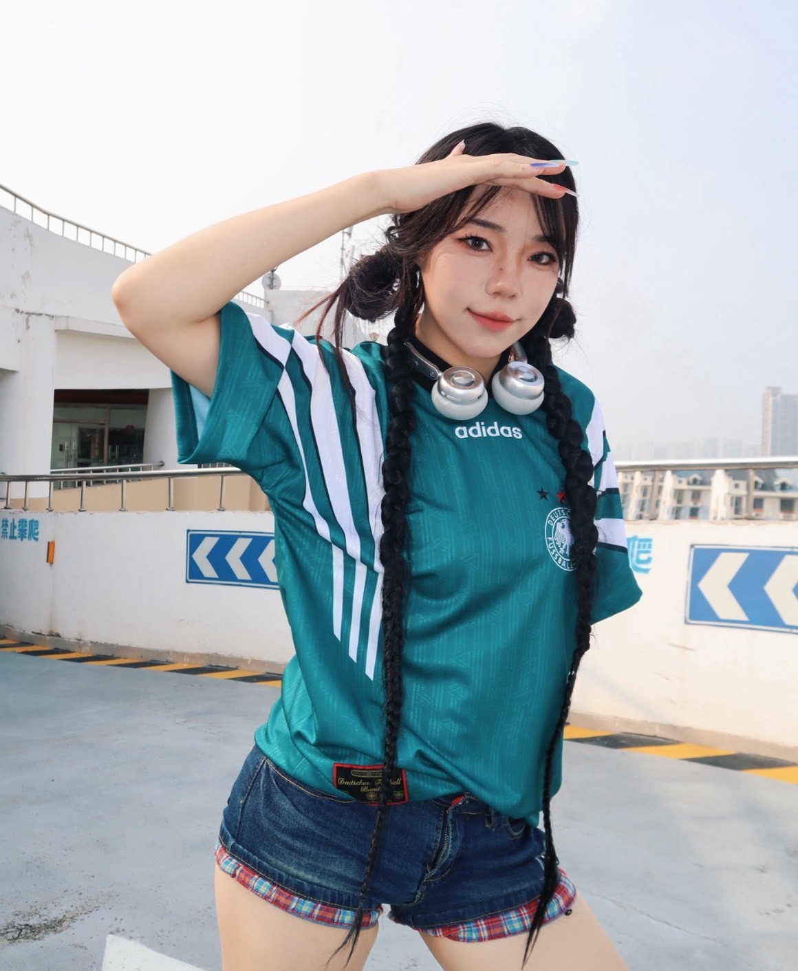 adidas 德國隊1996復古客場球衣 深綠 足球衣 男款 限量休閒文化運動T恤 IT7751 Aug25