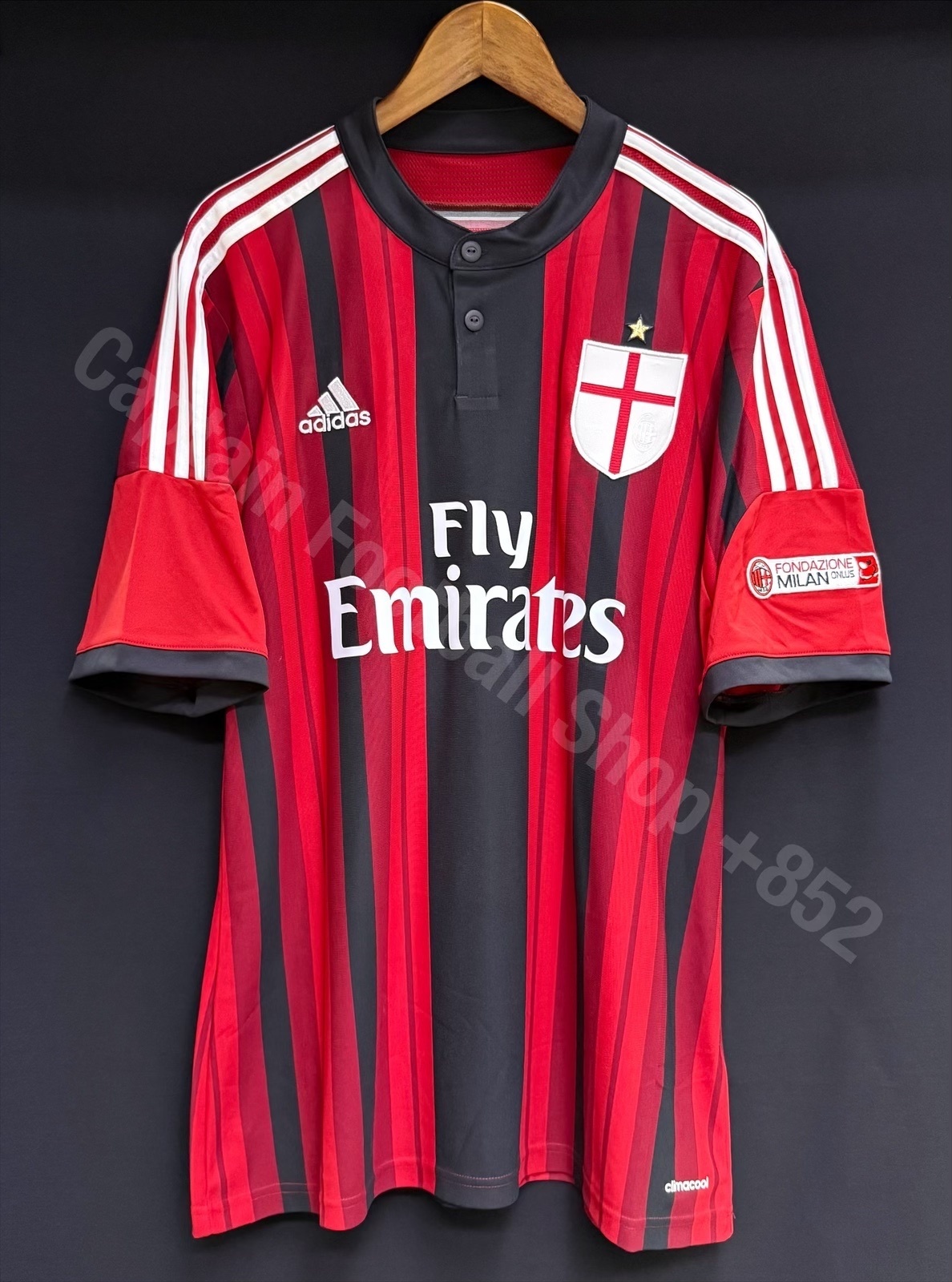 AC Milan Gloria 2014-2015 Adidas Home Shirt #6 BARESI