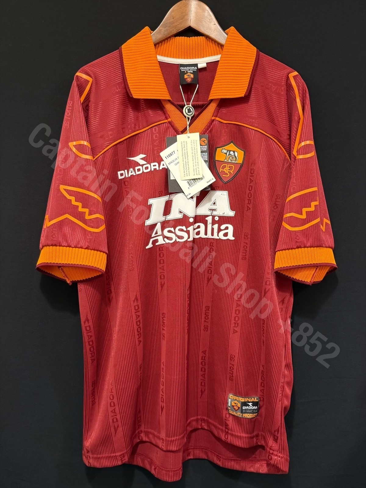 (BNWT) AS Roma 1999-2000 Diadora Home Shirt