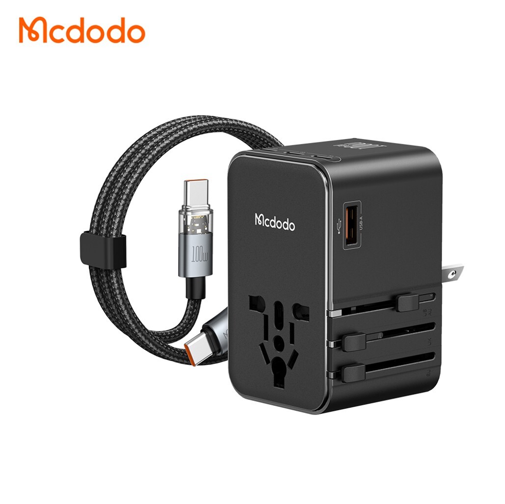 Mcdodo 100W 全球通用萬國旅行轉換頭 英規/歐規/美規通用 一顆通行 快速同時充電