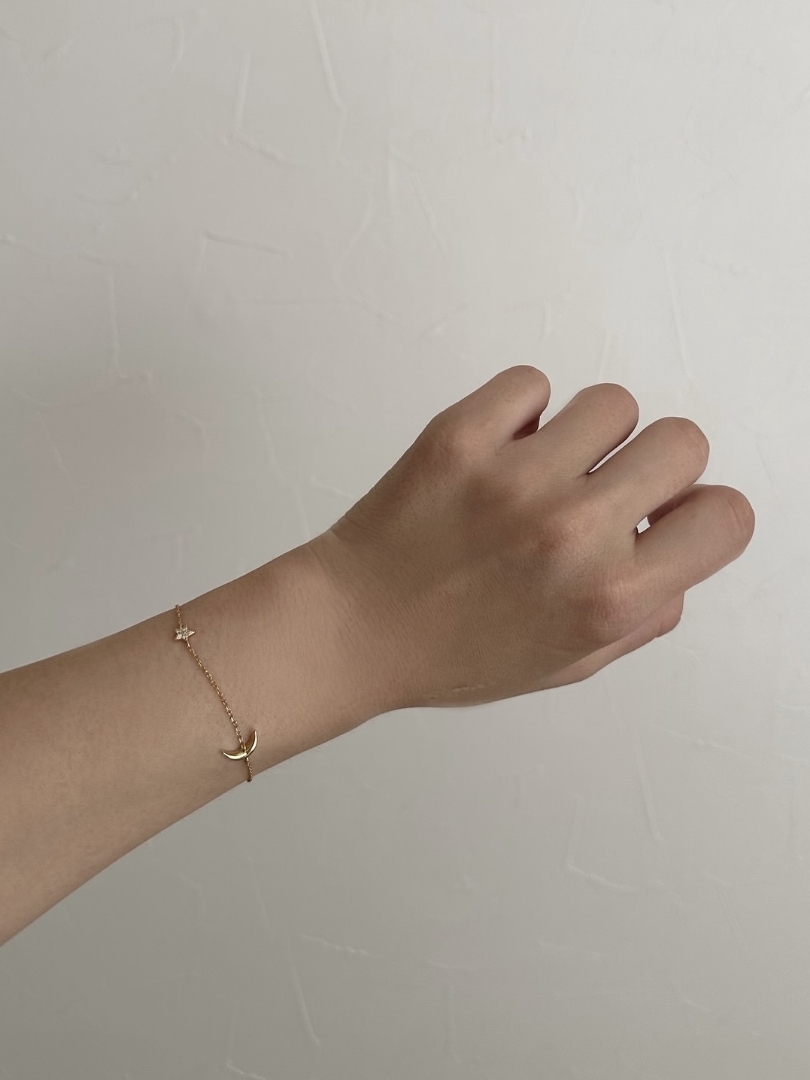 S925 moon star bracelet
