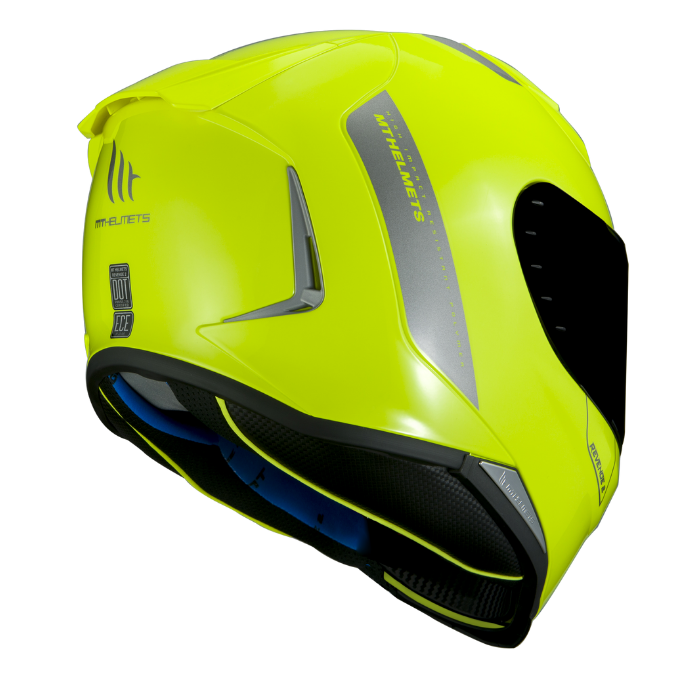 MT HELMETS REVENGE 2 SOLID A3 GLOSS FLUOR YELLOW 亮面
