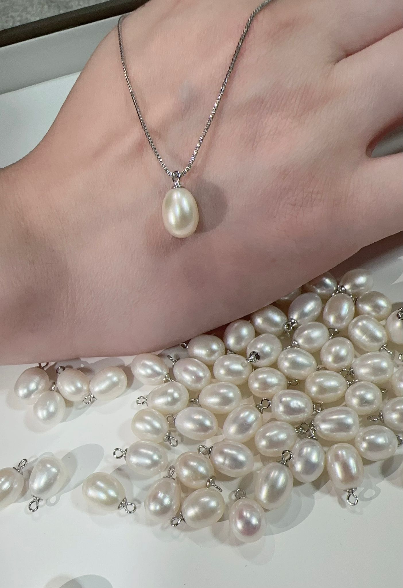 【預購】G080603 淡水珍珠吊墜