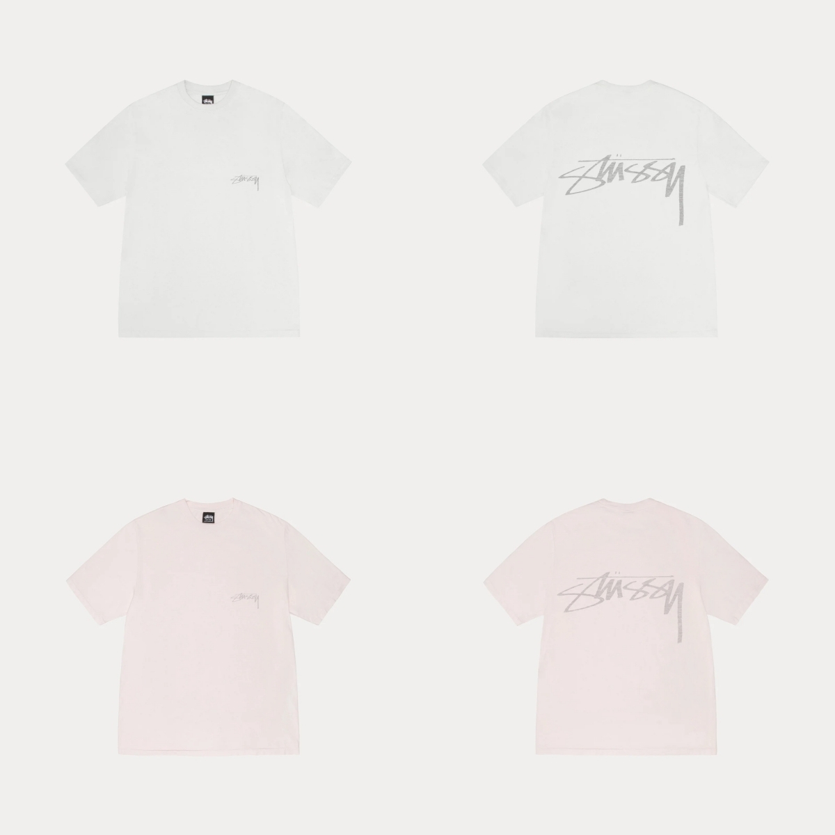 STUSSY SMOOTH REVERSE TEE PIGMENT DYED 滑面 字體 短袖 新款